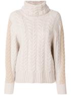 N.peal Cable Batwing Jumper - Nude & Neutrals