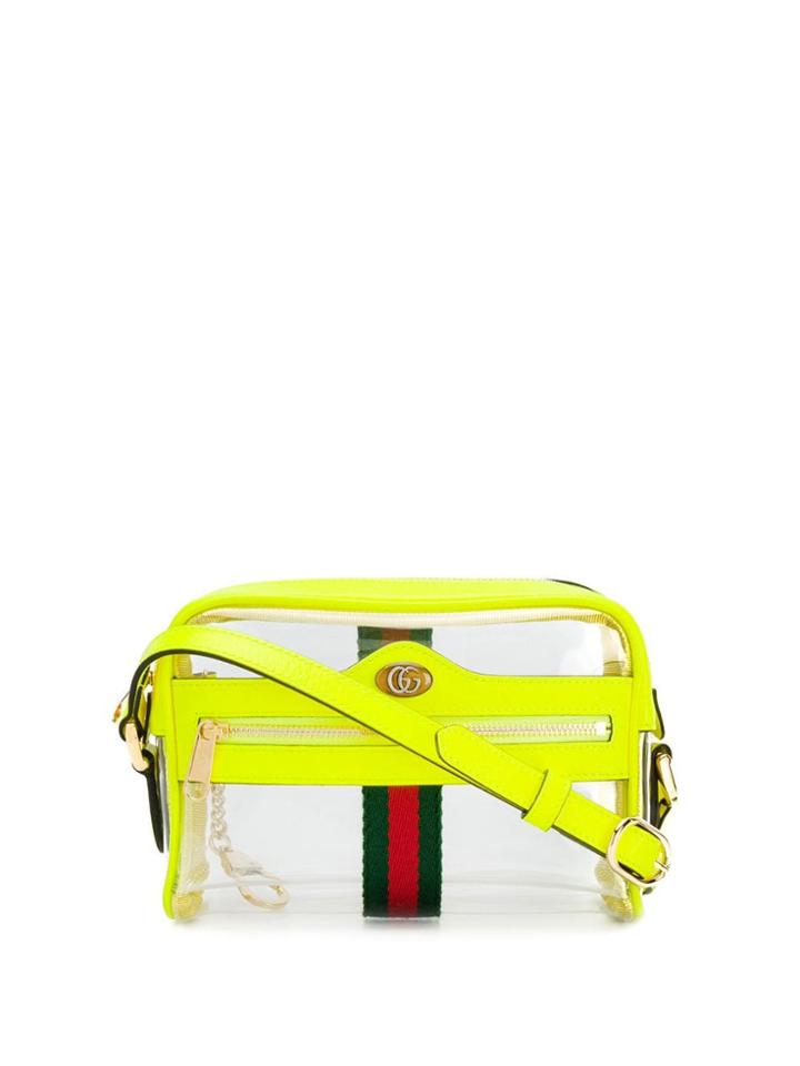 Gucci Transparent Panel Crossbody Bag - Green