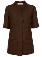 Givenchy Vintage Short Sleeves Jacket, Women's, Size: 42, Brown