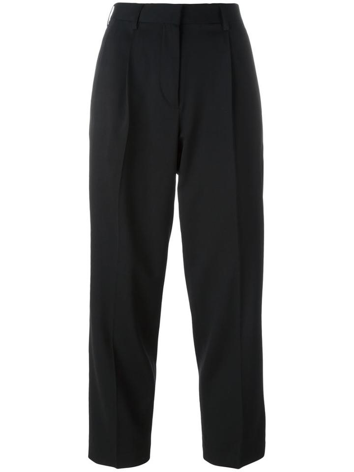 Etro Tailored Cropped Trousers, Women's, Size: 40, Black, Spandex/elastane/wool