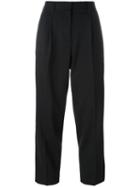 Etro Tailored Cropped Trousers, Women's, Size: 40, Black, Spandex/elastane/wool