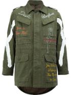 Maison Mihara Yasuhiro Printed Field Jacket, Men's, Size: 52, Green, Cotton