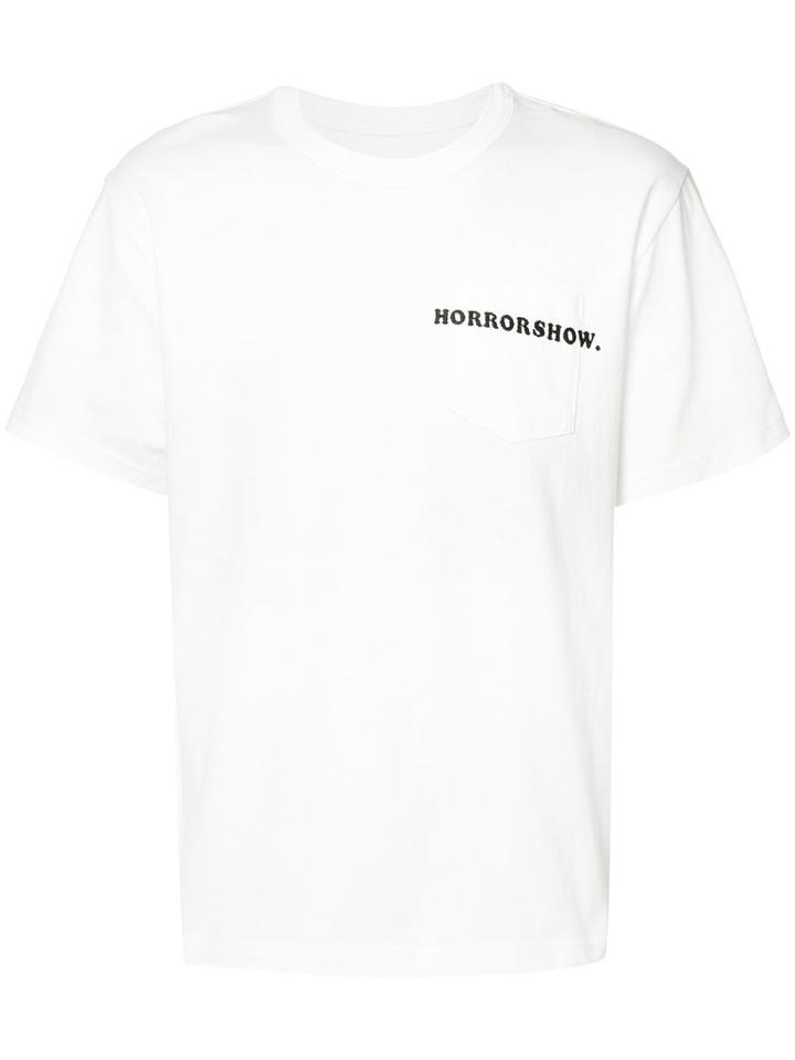 Sacai 'horrorshow' T-shirt, Men's, Size: 2, White, Cotton