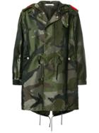 Givenchy Camouflage Parka Coat - Green