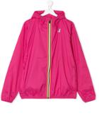 K Way Kids Teen Claude Windbreaker - Pink & Purple