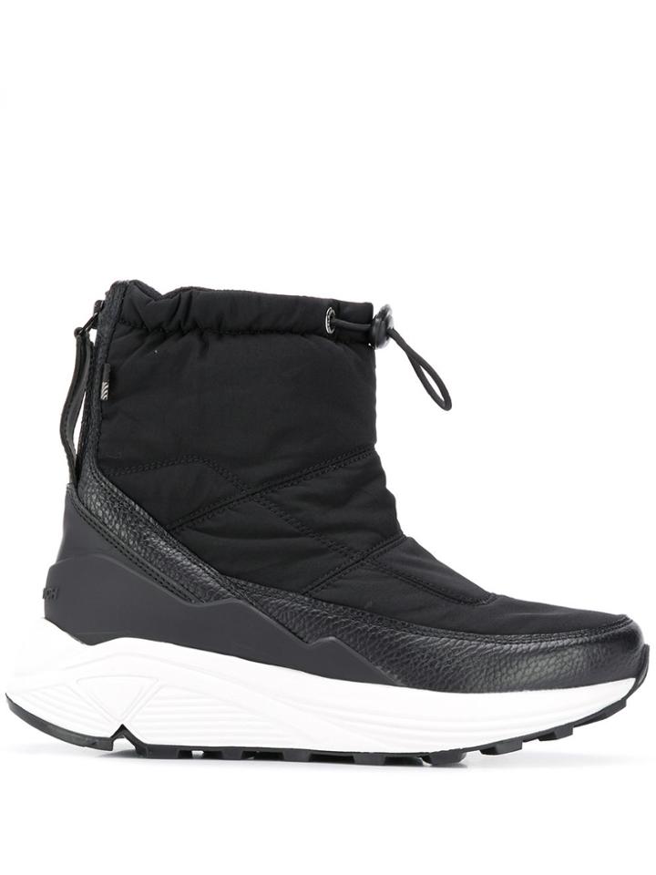 Woolrich Drawstring-cuff Ankle Boots - Black