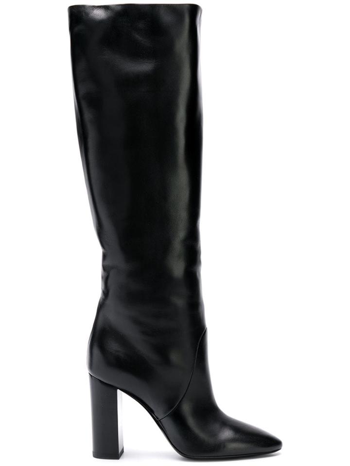 Saint Laurent Lou Knee Boots - Black