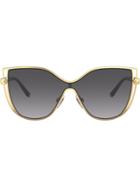 Dolce & Gabbana Eyewear Cat Eye Sunglasses - Gold