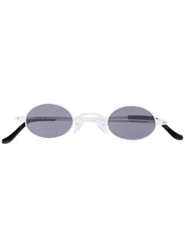 Roberi & Fraud White Doris Sunglasses