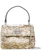 Miu Miu Sequinned Mini Tote Bag - Gold