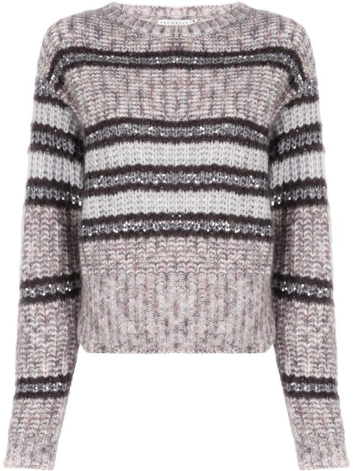Brunello Cucinelli Chunky Knit Jumper - Brown