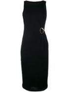 Cavalli Class - Pierce Applique Fitted Dress - Women - Polyester/viscose - 40, Women's, Black, Polyester/viscose