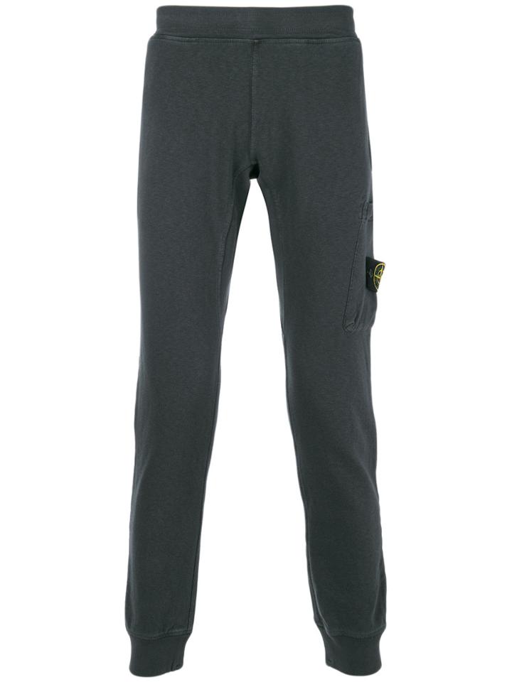 Stone Island Fitted Track Pants - Grey