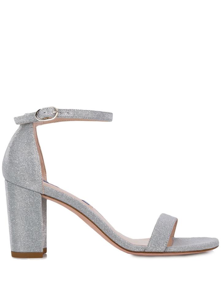 Stuart Weitzman Nearly Nude Sandals - Silver