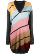 Marco De Vincenzo Striped Long Jumper, Women's, Size: 38, Acetate/polyester/polyamide