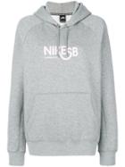 Nike - Sb Printed Hooded Sweatshirt - Men - Cotton/polyester - S, Grey, Cotton/polyester