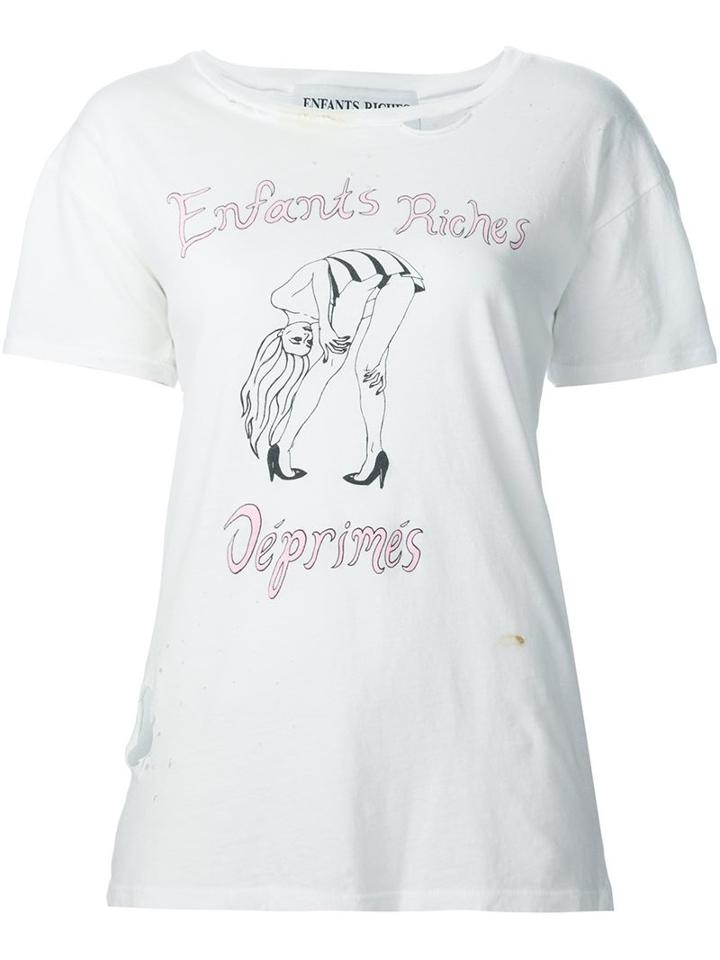 Enfants Riches Deprimes 'ny Dol'l T-shirt, Women's, Size: Medium, White, Cotton