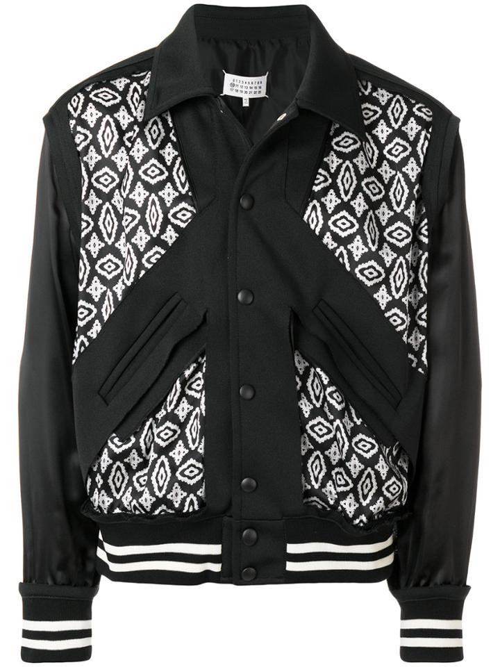 Maison Margiela Contrast Bomber Jacket - Black