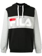 Fila Fila Print Hoodie, Men's, Size: Small, Black, Cotton/polyester