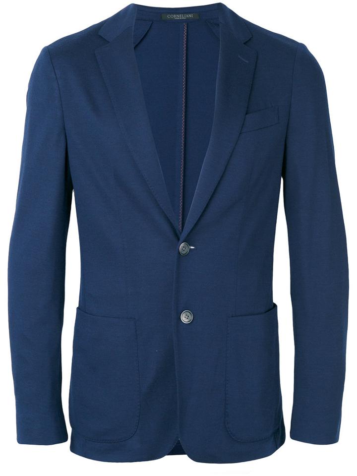Corneliani - Two-button Blazer - Men - Virgin Wool - 54, Blue, Virgin Wool