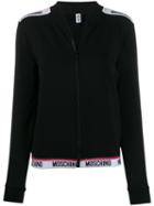 Moschino Logo Trim Track Jacket - Black