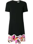 Emilio Pucci Layered Scalloped-hem Dress - Black