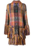 Missoni Fringed Cardi Coat - Brown