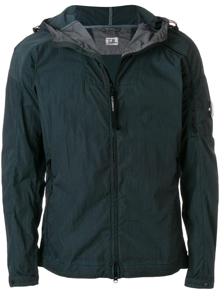 Cp Company Hooded Zip Jacket - Blue