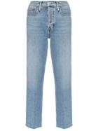 Re/done Stovepipe High-waist Jeans - Blue
