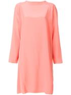 Aspesi Slash Neck Mini Dress - Yellow & Orange