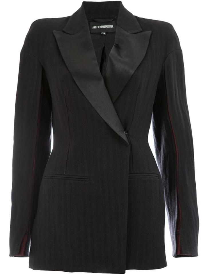 Ann Demeulemeester Structured Blazer - Black