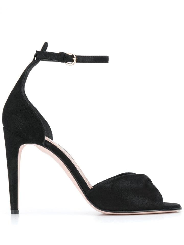 Red Valentino Red(v) Twisted Strap Sandals - Black