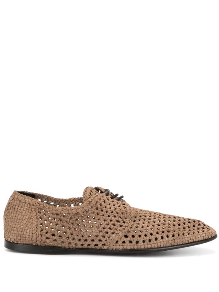 Dolce & Gabbana Perforated Derbies - Brown