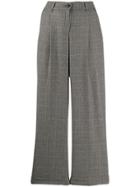 Twin-set High Waisted Wide Leg Trousers - Grey
