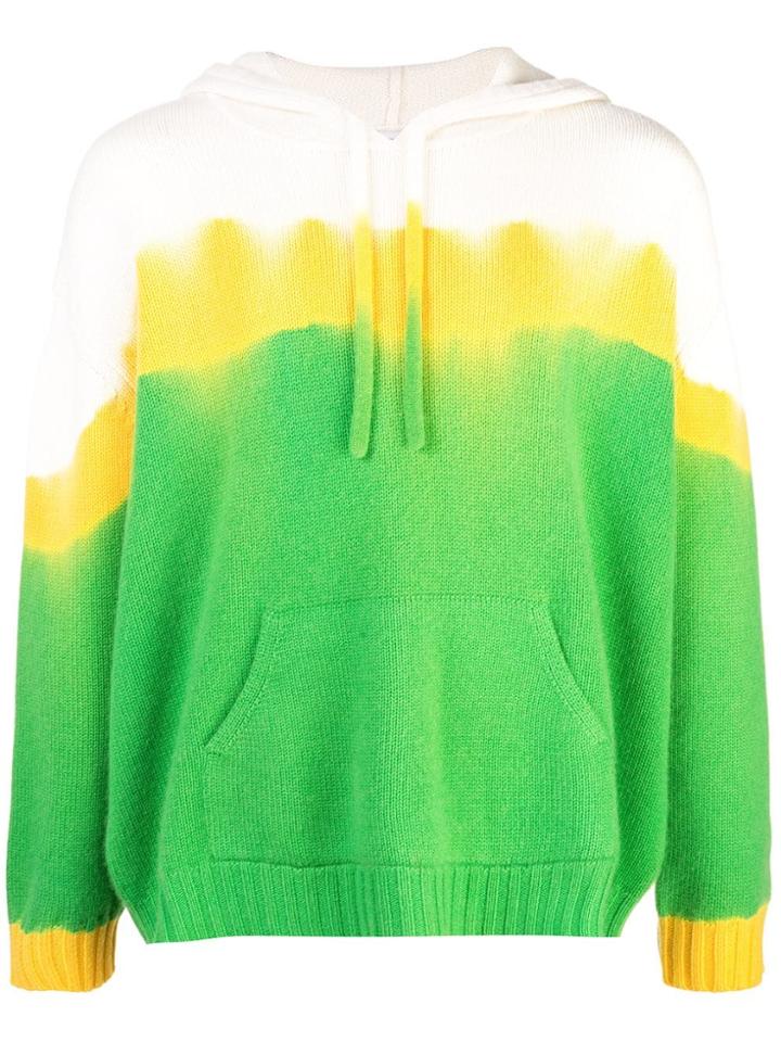 Prabal Gurung Oversized Tie Dye Hoodie - Green