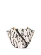Wandler Hortensia Zebra Print Tote - Black