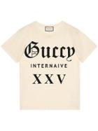 Gucci Guccy Internaive Xxv Cotton T-shirt - White