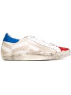 Golden Goose Deluxe Brand Super Star Sneakers, Women's, Size: 41, Blue, Cotton/calf Leather/rubber