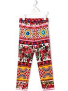 Dolce & Gabbana Kids Mambo Print Leggings, Toddler Girl's, Size: 2 Yrs