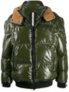 As65 Shearling Lined Padded Jacket - Green