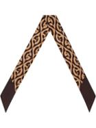 Gucci G Rombi Logo Thin Scarf - Neutrals