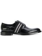 Fendi Elasticated Strap Derby Shoes - Black