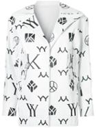 Yohji Yamamoto Monogram Asymmetric Jacket - White