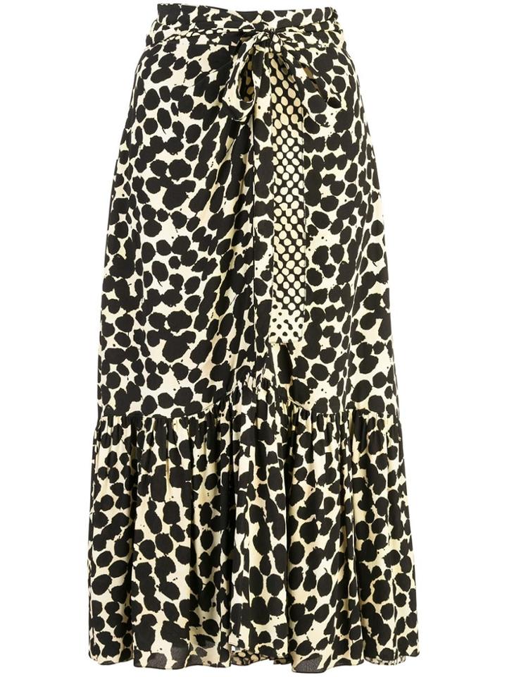 Proenza Schouler Painted Dot Skirt - Yellow