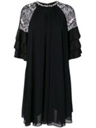 Edward Achour Paris Flared Midi Dress - Black