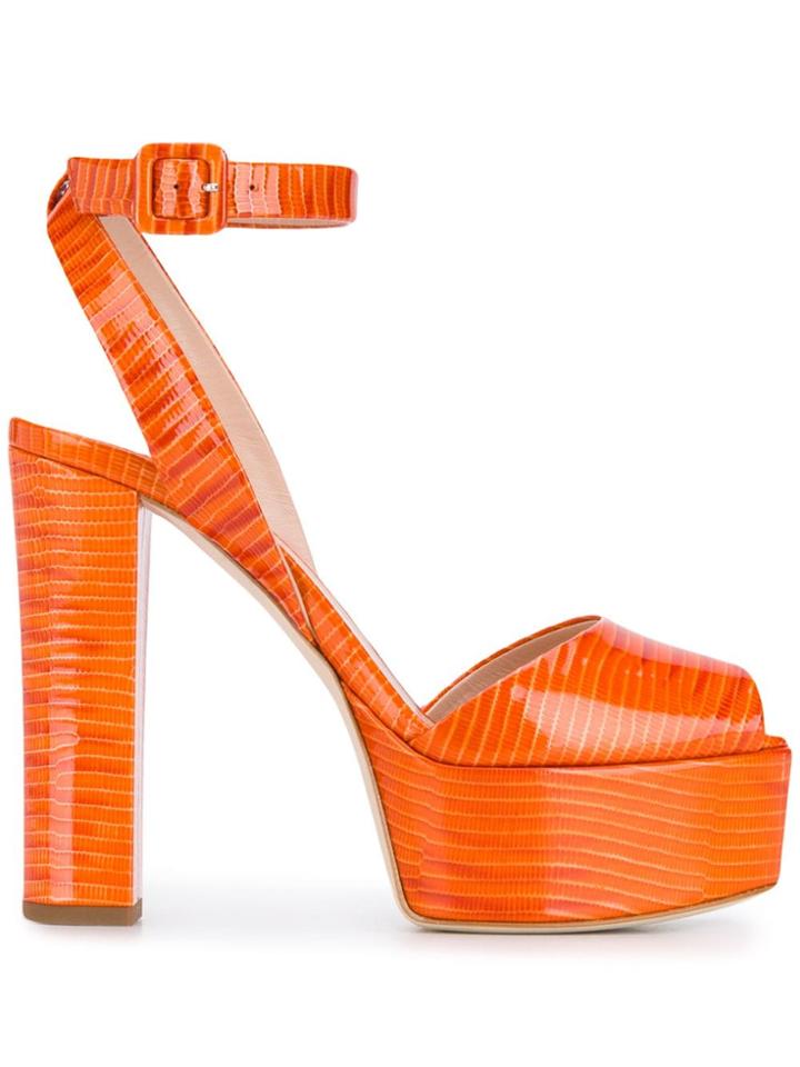 Giuseppe Zanotti Betty Platform Sandals - Orange