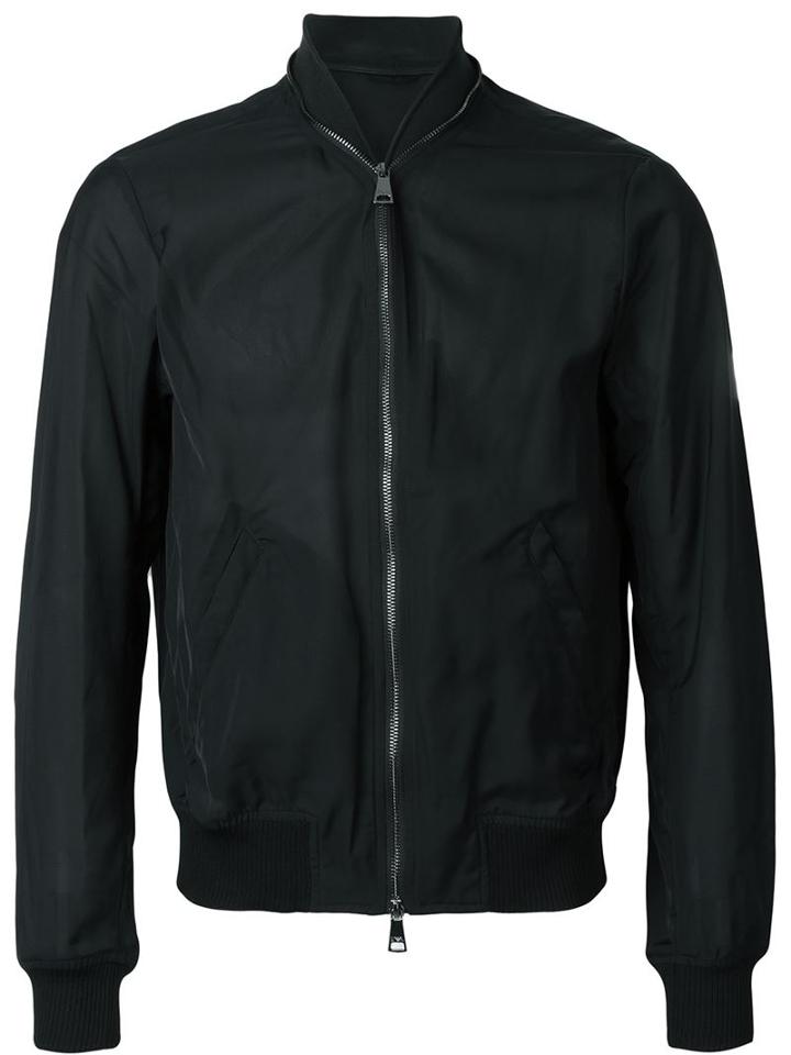 Emporio Armani Zipper Detail Bomber Jacket