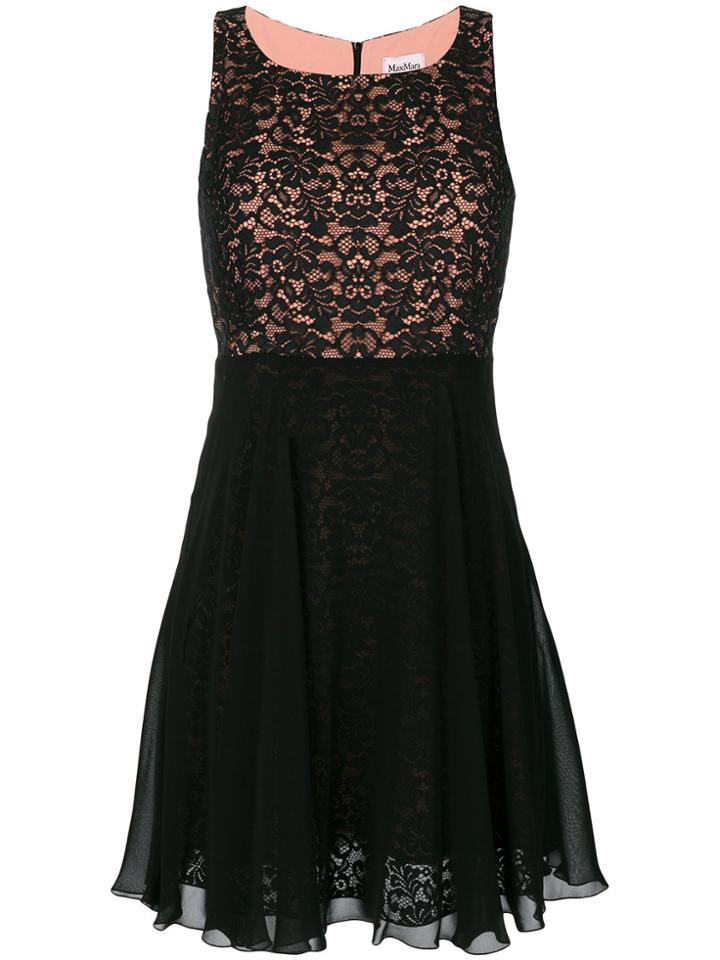 Max Mara Giga Lace Dress - Black