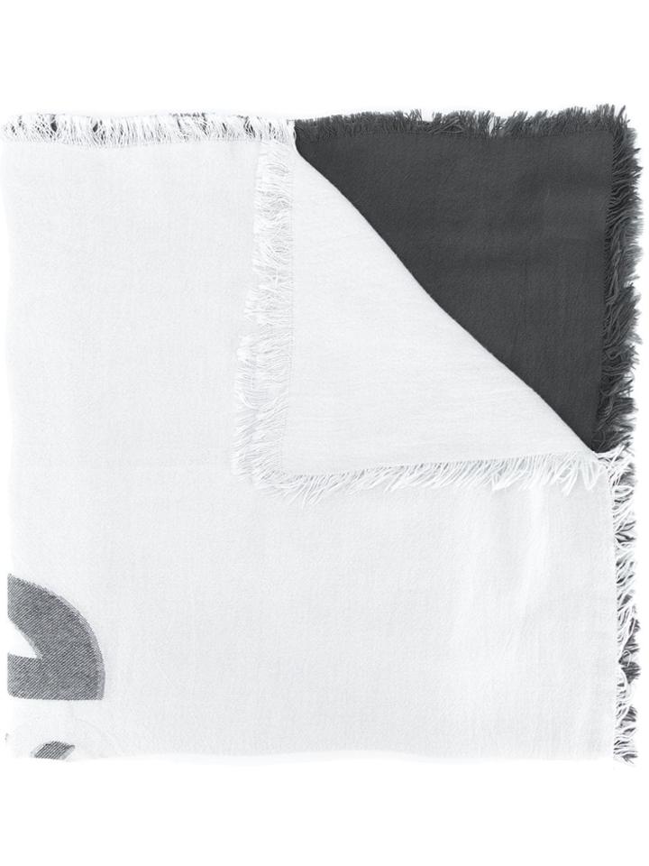 Acne Studios Logo Scarf - Grey