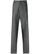 Giorgio Armani Wide Leg Tailored Trousers - Grey